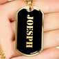 Joesph v2 - 18k Gold Finished Luxury Dog Tag Necklace