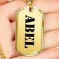 Abel - 18k Gold Finished Luxury Dog Tag Necklace