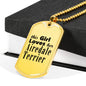 Airedale Terrier - 18k Gold Finished Luxury Dog Tag Necklace