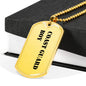 Coast Guard Boy - 18k Gold Finished Luxury Dog Tag Necklace