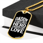 Daddy v2 - 18k Gold Finished Luxury Dog Tag Necklace