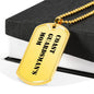 Coast Guardsman's Mom - 18k Gold Finished Luxury Dog Tag Necklace