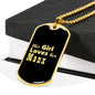 Manx v2 - 18k Gold Finished Luxury Dog Tag Necklace