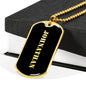 Johnathan v2 - 18k Gold Finished Luxury Dog Tag Necklace