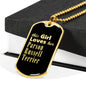 Parson Russell Terrier v2 - 18k Gold Finished Luxury Dog Tag Necklace