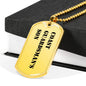 Coast Guardsman's Son - 18k Gold Finished Luxury Dog Tag Necklace