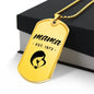 Mama, Est. 1972 - 18k Gold Finished Luxury Dog Tag Necklace