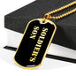 Soldier's Son v2 - 18k Gold Finished Luxury Dog Tag Necklace