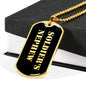 Soldier's Nephew v2 - 18k Gold Finished Luxury Dog Tag Necklace