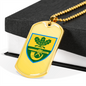 61st Jager Infantry Brigade (Ukraine) - 18k Gold Finished Luxury Dog Tag Necklace