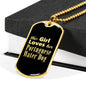 Portuguese Water Dog v2 - 18k Gold Finished Luxury Dog Tag Necklace
