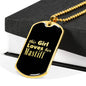 Mastiff v2 - 18k Gold Finished Luxury Dog Tag Necklace