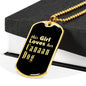 Canaan Dog v2 - 18k Gold Finished Luxury Dog Tag Necklace