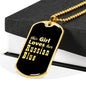 Russian Blue v2 - 18k Gold Finished Luxury Dog Tag Necklace