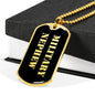 Military Nephew v2 - 18k Gold Finished Luxury Dog Tag Necklace