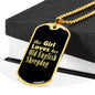 Old English Sheepdog v2 - 18k Gold Finished Luxury Dog Tag Necklace