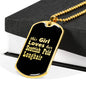 Scottish Fold Longhair v2 - 18k Gold Finished Luxury Dog Tag Necklace