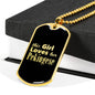 Pekingese v2 - 18k Gold Finished Luxury Dog Tag Necklace