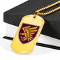 95th Air Assault Brigade (Ukraine) - 18k Gold Finished Luxury Dog Tag Necklace