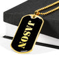 Jason v2 - 18k Gold Finished Luxury Dog Tag Necklace