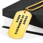 Coast Guardsman's Niece - 18k Gold Finished Luxury Dog Tag Necklace