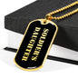 Soldier's Daughter v2 - 18k Gold Finished Luxury Dog Tag Necklace