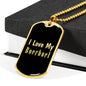 Love My Boerboel v2 - 18k Gold Finished Luxury Dog Tag Necklace