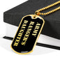 Army Ranger's Daughter v2 - 18k Gold Finished Luxury Dog Tag Necklace