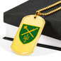 Operational Command North (Ukraine) - 18k Gold Finished Luxury Dog Tag Necklace