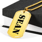Sean - 18k Gold Finished Luxury Dog Tag Necklace