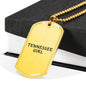 Tennessee Girl - 18k Gold Finished Luxury Dog Tag Necklace
