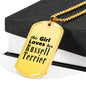 Russell Terrier - 18k Gold Finished Luxury Dog Tag Necklace