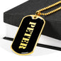 Peter v2 - 18k Gold Finished Luxury Dog Tag Necklace