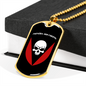 72nd Mechanized Brigade (Ukraine) v3 - 18k Gold Finished Luxury Dog Tag Necklace