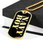 Navy Boy v2 - 18k Gold Finished Luxury Dog Tag Necklace
