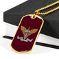 Ukrainian Air Assault Forces - 18k Gold Finished Luxury Dog Tag Necklace