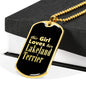 Lakeland Terrier v2 - 18k Gold Finished Luxury Dog Tag Necklace