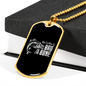 Bad To The Bone - 18k Gold Finished Luxury Dog Tag Necklace