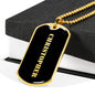 Christopher v2 - 18k Gold Finished Luxury Dog Tag Necklace