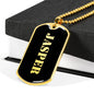Jasper v2 - 18k Gold Finished Luxury Dog Tag Necklace
