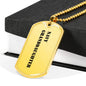 Navy Granddaughter - 18k Gold Finished Luxury Dog Tag Necklace
