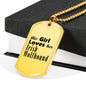 Irish Wolfhound - 18k Gold Finished Luxury Dog Tag Necklace