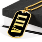 Lila v02 - 18k Gold Finished Luxury Dog Tag Necklace