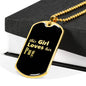 Pug v2 - 18k Gold Finished Luxury Dog Tag Necklace