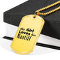 Mastiff - 18k Gold Finished Luxury Dog Tag Necklace