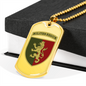 24th Mechanized Brigade (Ukraine) - 18k Gold Finished Luxury Dog Tag Necklace