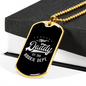 Rookie Dad 2018 - 18k Gold Finished Luxury Dog Tag Necklace