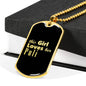 Puli v2 - 18k Gold Finished Luxury Dog Tag Necklace