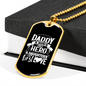 Daddy - 18k Gold Finished Luxury Dog Tag Necklace