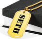Seth - 18k Gold Finished Luxury Dog Tag Necklace